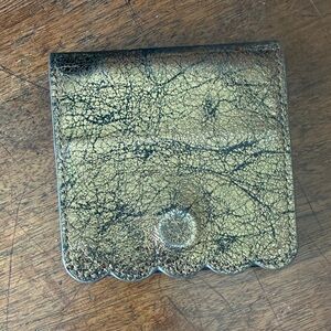 Gold/bronze leather Anthropologie Women's Wallet